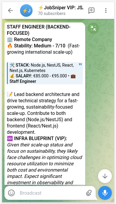 VIP Job Card Example
